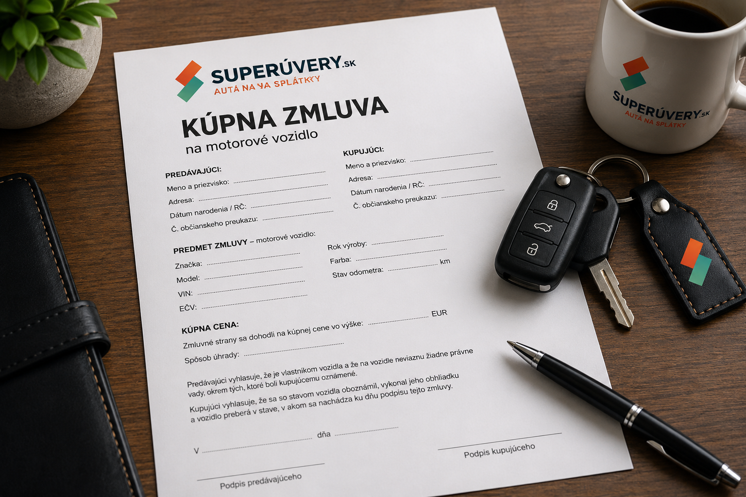 Kúpna zmluva na auto 2026 – čo musí obsahovať a na čo si dať pozor